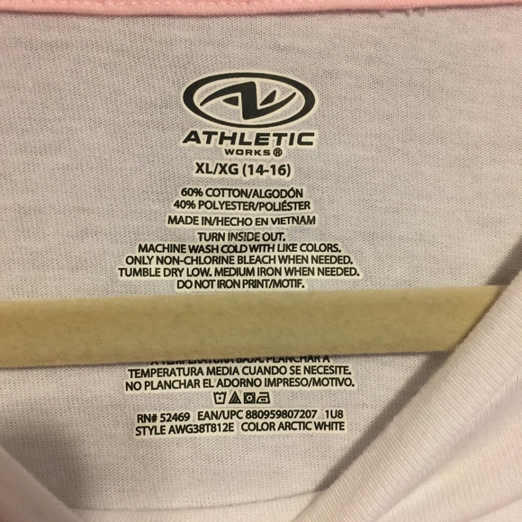 🌸Athletic Works  Power Shirt Girls s XL 14-16 Z13 - Picture 3 of 5